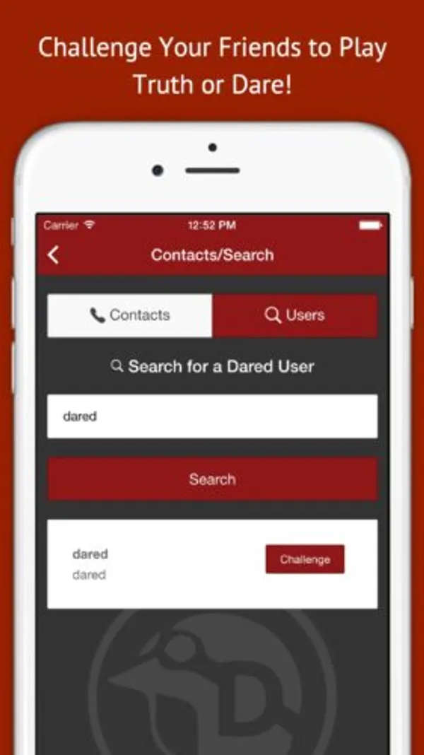 DARED – App screenshot 2