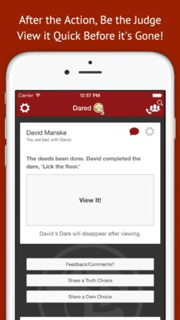 DARED – App screenshot 5