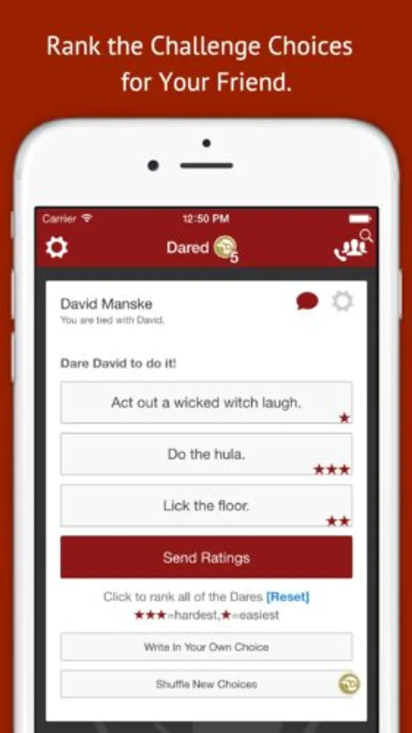 DARED – App screenshot 3