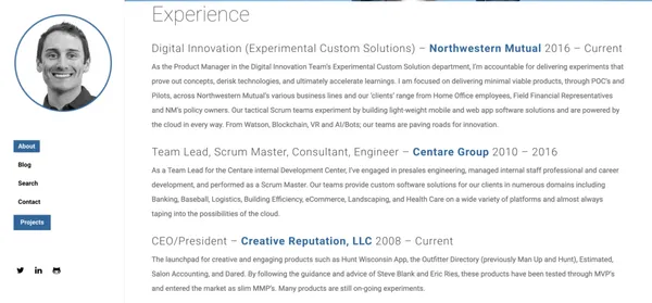 DavidEManske.com screenshot 3