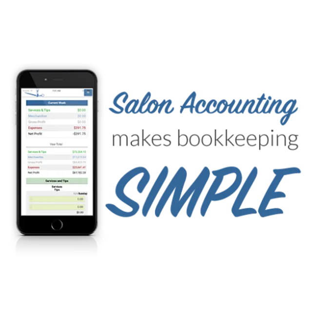 Salon Accounting project screenshot