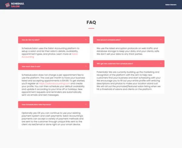 Schedule.Salon screenshot 3