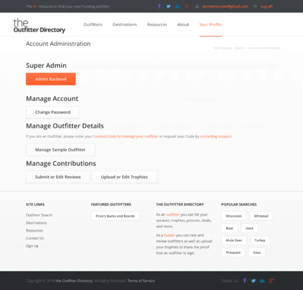 The Outfitter Directory screenshot 11