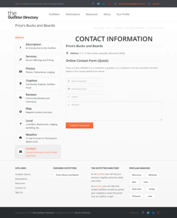 The Outfitter Directory screenshot 6