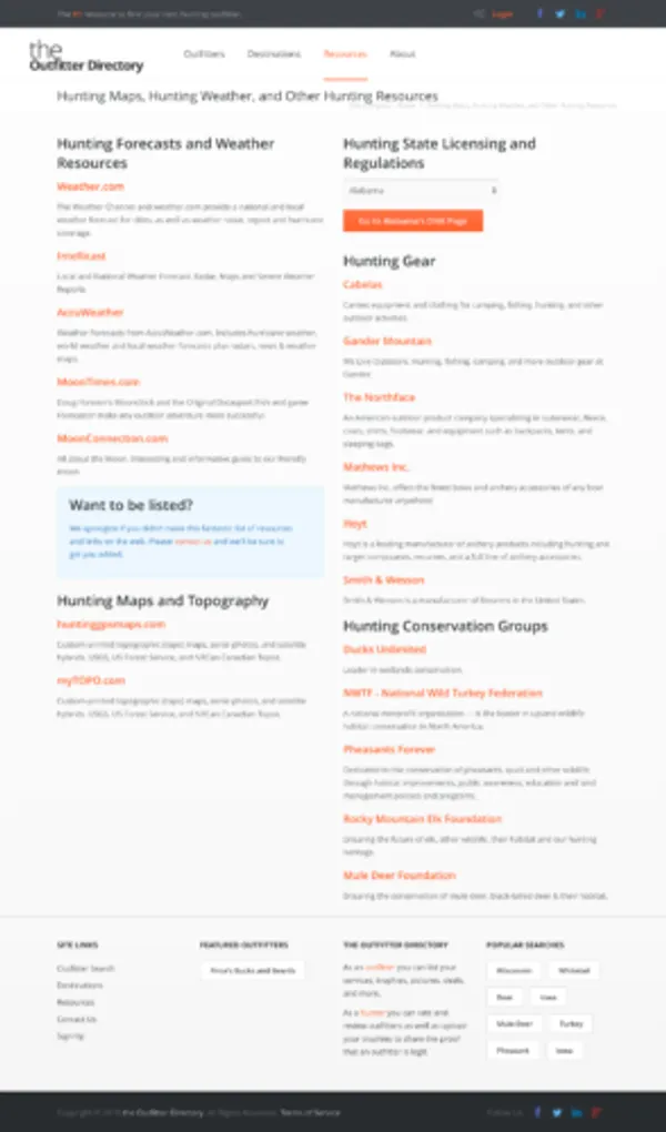 The Outfitter Directory screenshot 2