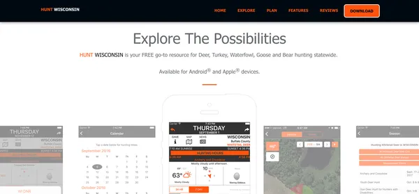 Hunt Wisconsin – Website screenshot 8